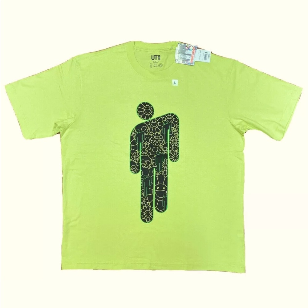 Uniqlo Billie Eilish x TM Green T-Shirt L NEW - Picture 2 of 8